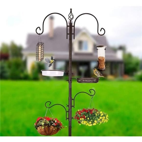 Bird Feeding Station Kit Bird Feeder Pole Bird Feeder Hanging Kit Multi Feeder - Picture 4 of 7